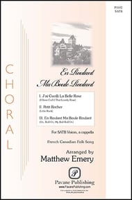 En Roulant Ma Boule Roulant SATB choral sheet music cover Thumbnail